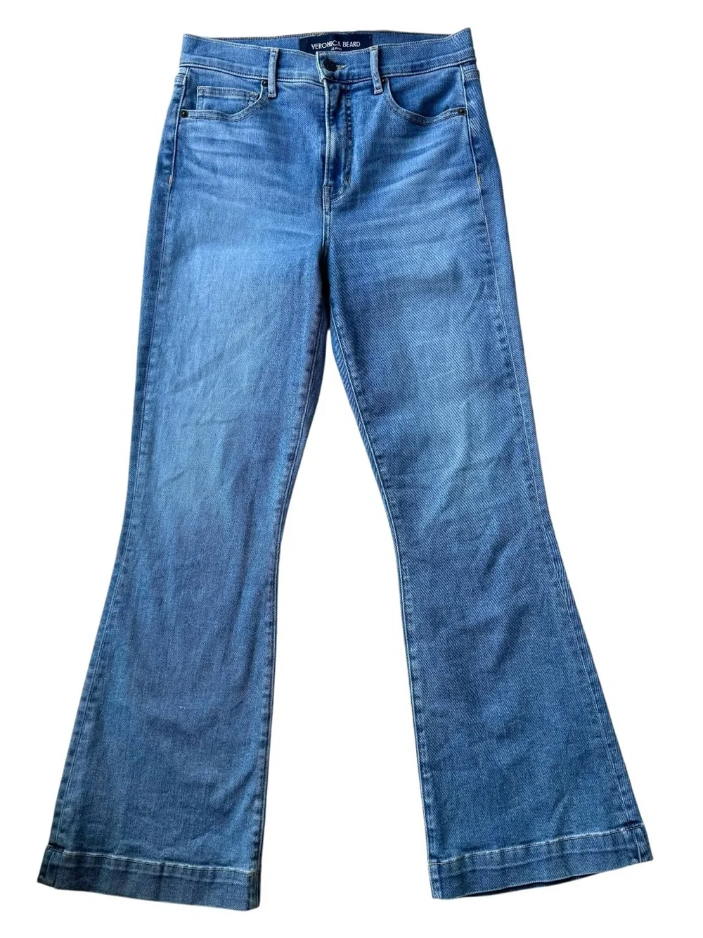 Veronica Beard Carson Ankle Flare High Rise Jeans